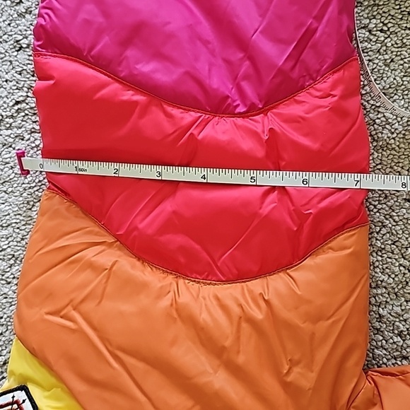 MARINE layer  MLx LF Apres Puffer in Antique White/Multi Colorblock - Picture 12 of 12